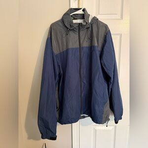 Stylish Blue and Gray Windbreaker for Men